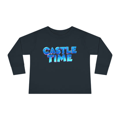 Little Monsters | Castle Time | Toddler Long Sleeve Tee | Fun Kids Shirt, Cute Outfit, Playtime Apparel