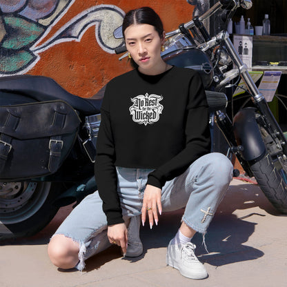 Do Rest for the Wicked Cropped Sweatshirt - Women's Edgy Streetwear