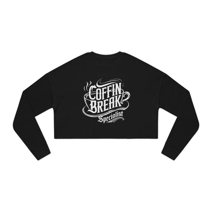Coffin Break Cropped Sweatshirt for Trendy Women