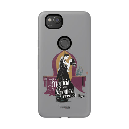 Morticia and Gomez Love Phone Case - Stylish Tough Protection with Gothic Charm