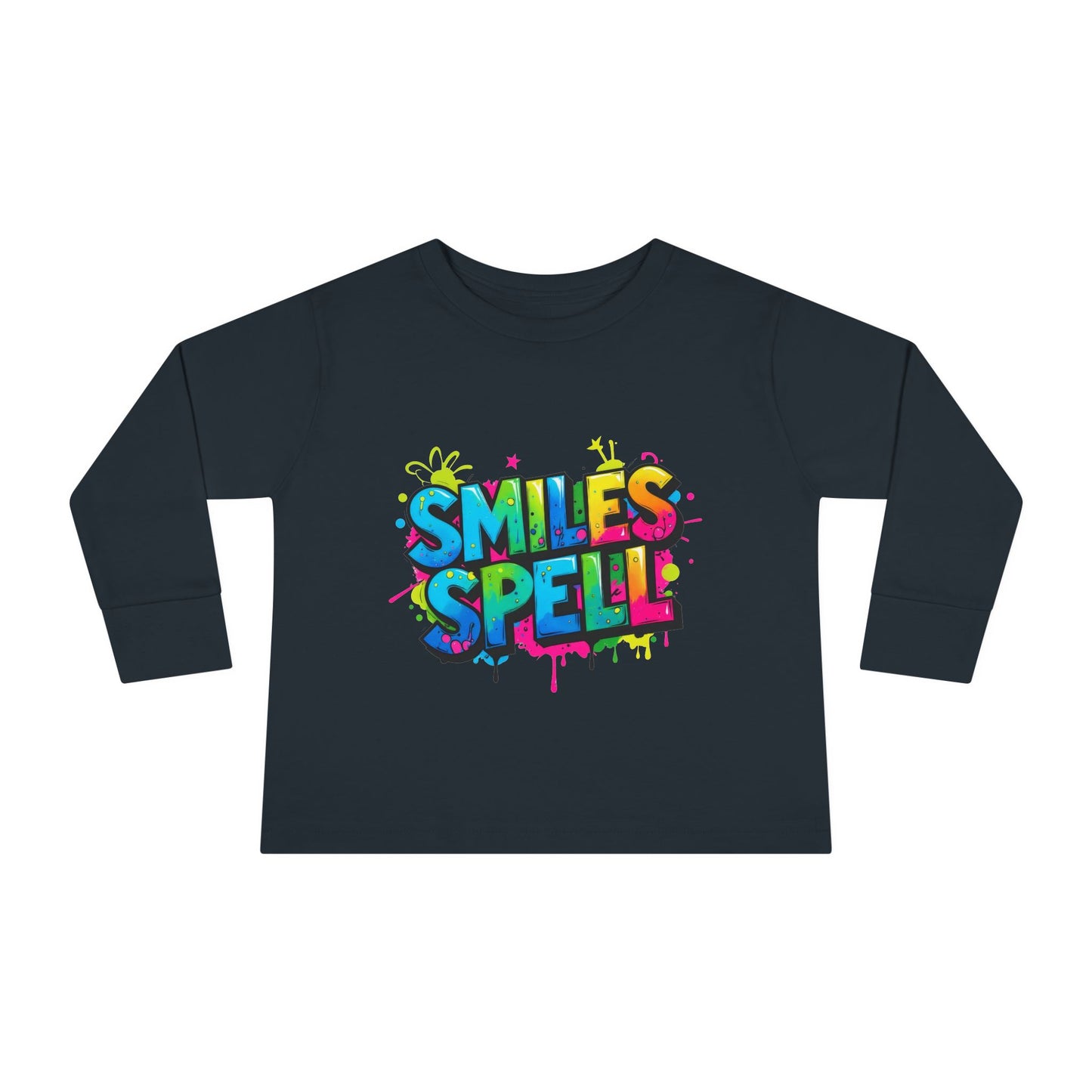 Little Monsters | Smiles Spell | Toddler Long Sleeve Tee | Fun Kids Shirt, Cute Outfit, Playtime Apparel
