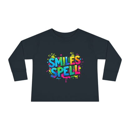 Little Monsters | Smiles Spell | Toddler Long Sleeve Tee | Fun Kids Shirt, Cute Outfit, Playtime Apparel