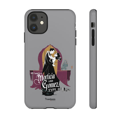 Morticia and Gomez Love Phone Case - Stylish Tough Protection with Gothic Charm