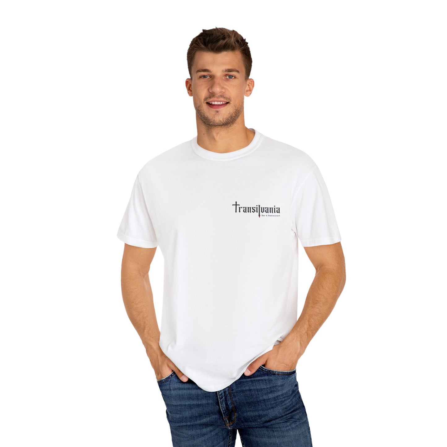 Transylvania Unisex Garment-Dyed T-Shirt - Vintage Style Graphic Tee