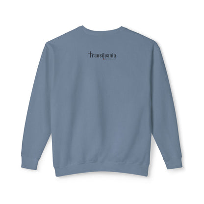 Unisex Halloween Vampire Crewneck Sweatshirt - 'Always Start Your Day with a Smile'