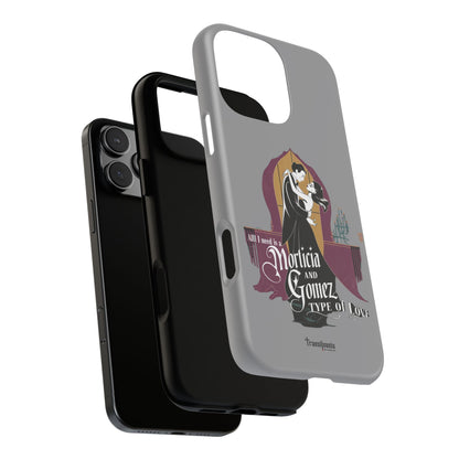 Morticia and Gomez Love Phone Case - Stylish Tough Protection with Gothic Charm