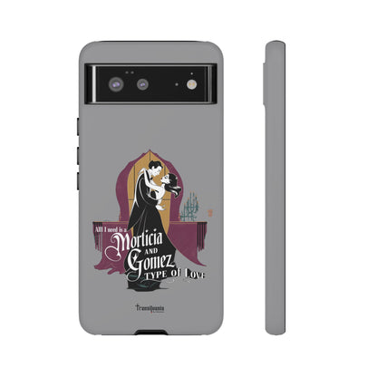 Morticia and Gomez Love Phone Case - Stylish Tough Protection with Gothic Charm
