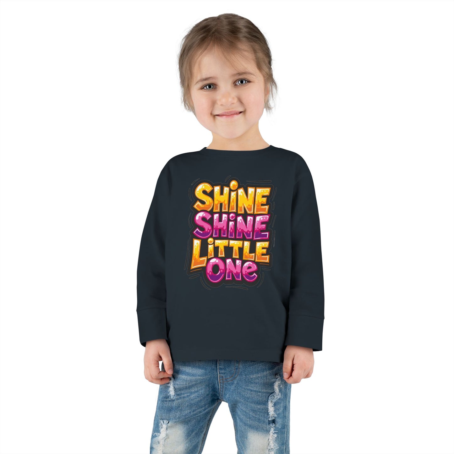 Little Monsters | Shine Shine | Toddler Long Sleeve Tee | Fun Kids Shirt, Cute Outfit, Playtime Apparel