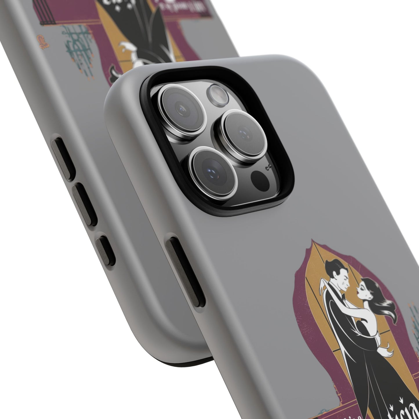 Morticia and Gomez Love Phone Case - Stylish Tough Protection with Gothic Charm