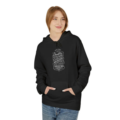 DeathFlix & Foolish Mortals Hoodie | Unisex Halloween Apparel, Cozy Sweatshirt, Gift for Spooky Season, Casual Layering, Gothic Style