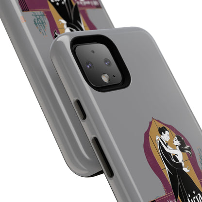 Morticia and Gomez Love Phone Case - Stylish Tough Protection with Gothic Charm