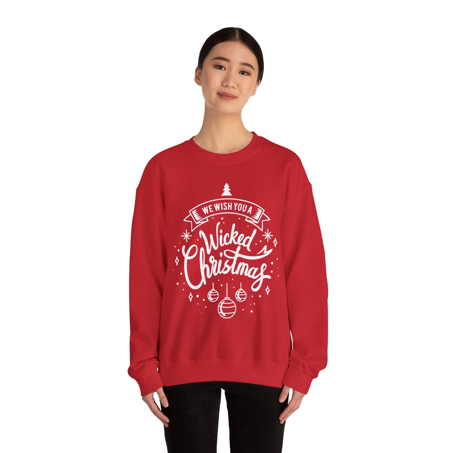 Wicked Xmas Sweatshirt - Funny Santa Beard Holiday Crewneck