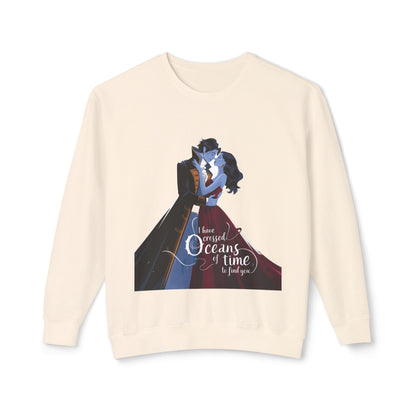 Love Across Time Crewneck Sweatshirt - Unisex Romantic Design
