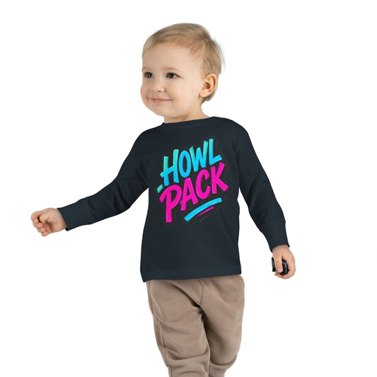 Little Monsters | Howl Pack | Toddler Long Sleeve Tee | Fun Kids Shirt, Cute Outfit, Playtime Apparel