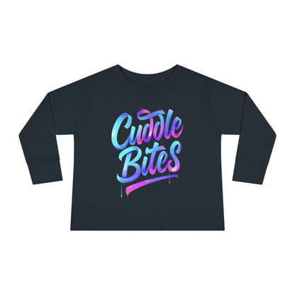 Little Monsters | Cuddle Bites | Toddler Long Sleeve Tee | Fun Kids Shirt, Cute Outfit, Playtime Apparel