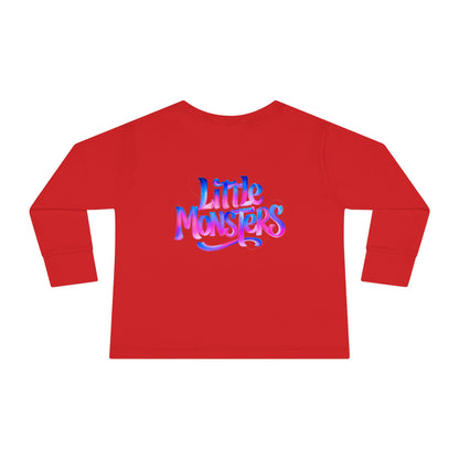 Little Monster | Vladdy Vamp | Toddler Graphic Long Sleeve Tee with Fun Design | Perfect for Kids, Birthday Gift, Halloween Costume, Playtime
