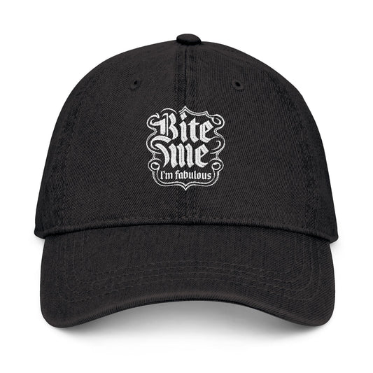 Embroidered Hat - Funny Bite Me Design