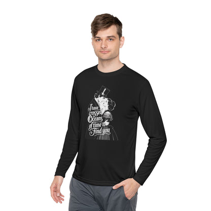 Unisex Lightweight Long Sleeve Tee - 'I Have Crossed Oceans of Time to Find You' Design