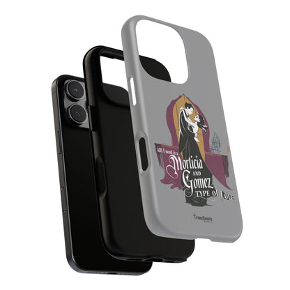 Morticia and Gomez Love Phone Case - Stylish Tough Protection with Gothic Charm