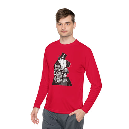 Unisex Lightweight Long Sleeve Tee - 'I Have Crossed Oceans of Time to Find You' Design