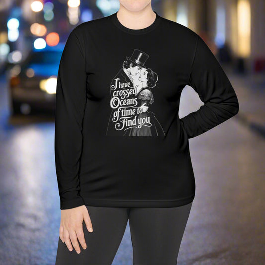 Unisex Lightweight Long Sleeve Tee - 'I Have Crossed Oceans of Time to Find You' Design