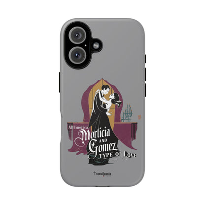 Morticia and Gomez Love Phone Case - Stylish Tough Protection with Gothic Charm