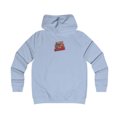 Humorous Romanian College Hoodie - "I'm Not Yelling, I'm Romanian"