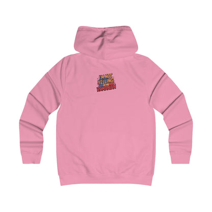 Humorous Romanian College Hoodie - "I'm Not Yelling, I'm Romanian"