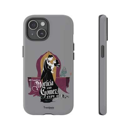 Morticia and Gomez Love Phone Case - Stylish Tough Protection with Gothic Charm
