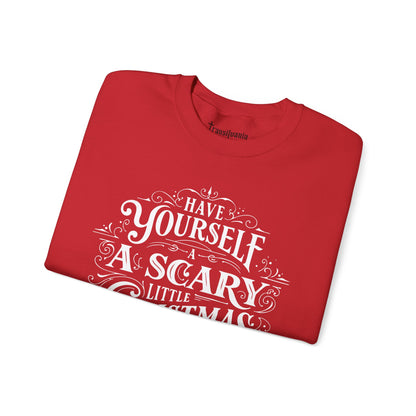 Scary Xmas Sweatshirt - Funny Santa Beard Holiday Crewneck