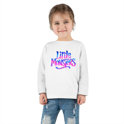 Little Monsters | Flag Collection | Toddler Long Sleeve Tee | Fun Kids Shirt, Cute Outfit, Playtime Apparel