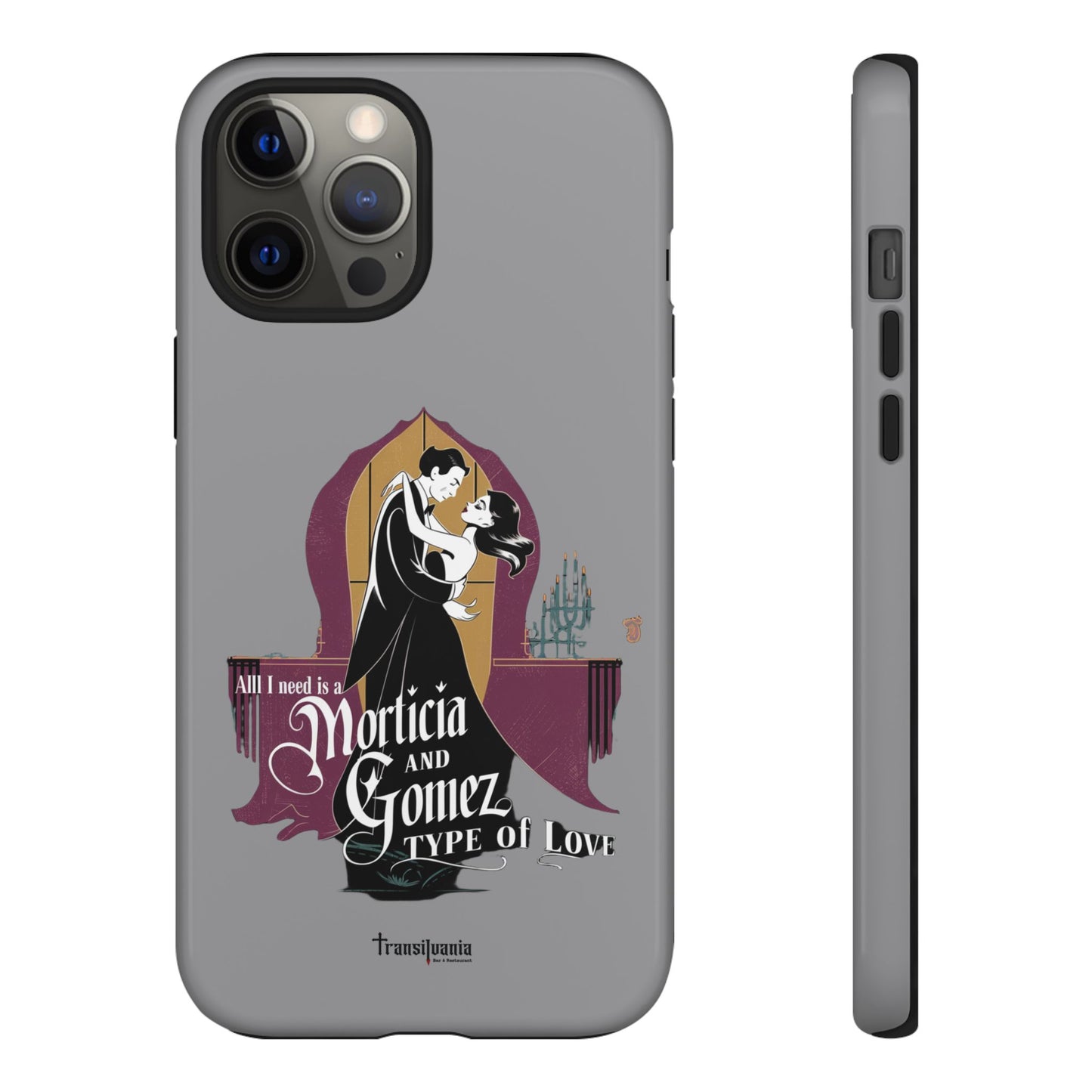 Morticia and Gomez Love Phone Case - Stylish Tough Protection with Gothic Charm