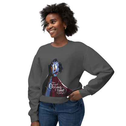Love Across Time Crewneck Sweatshirt - Unisex Romantic Design