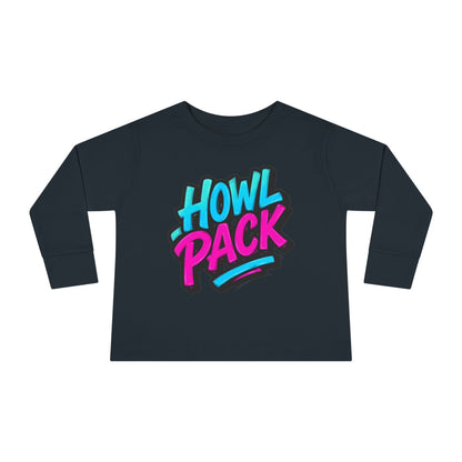 Little Monsters | Howl Pack | Toddler Long Sleeve Tee | Fun Kids Shirt, Cute Outfit, Playtime Apparel