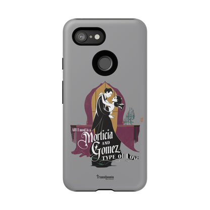 Morticia and Gomez Love Phone Case - Stylish Tough Protection with Gothic Charm