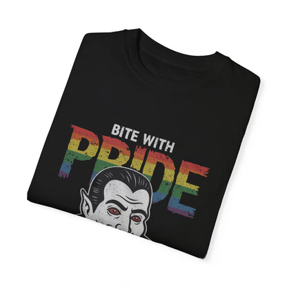 Pride-Inspired Vampire T-Shirt - Bite with Pride, Transylvania Back