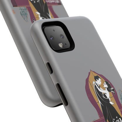 Morticia and Gomez Love Phone Case - Stylish Tough Protection with Gothic Charm