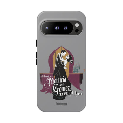 Morticia and Gomez Love Phone Case - Stylish Tough Protection with Gothic Charm