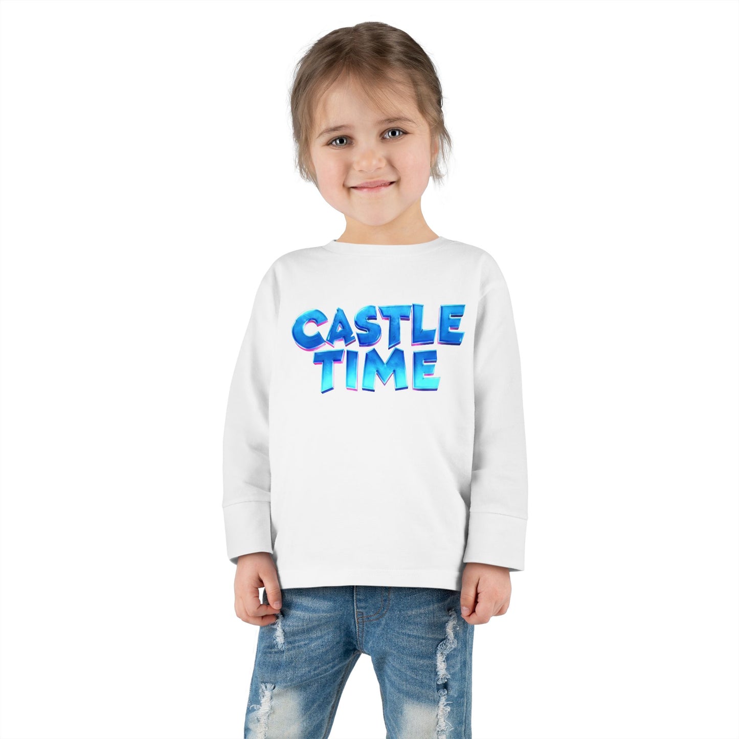 Little Monsters | Castle Time | Toddler Long Sleeve Tee | Fun Kids Shirt, Cute Outfit, Playtime Apparel