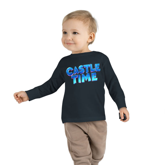 Little Monsters | Castle Time | Toddler Long Sleeve Tee | Fun Kids Shirt, Cute Outfit, Playtime Apparel