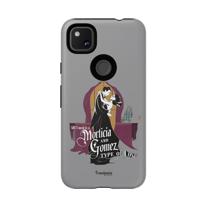 Morticia and Gomez Love Phone Case - Stylish Tough Protection with Gothic Charm