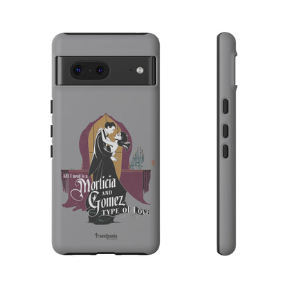 Morticia and Gomez Love Phone Case - Stylish Tough Protection with Gothic Charm