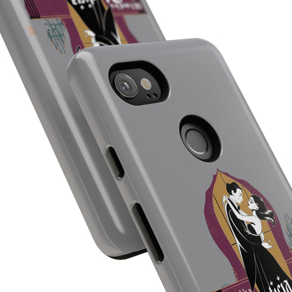 Morticia and Gomez Love Phone Case - Stylish Tough Protection with Gothic Charm