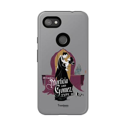 Morticia and Gomez Love Phone Case - Stylish Tough Protection with Gothic Charm