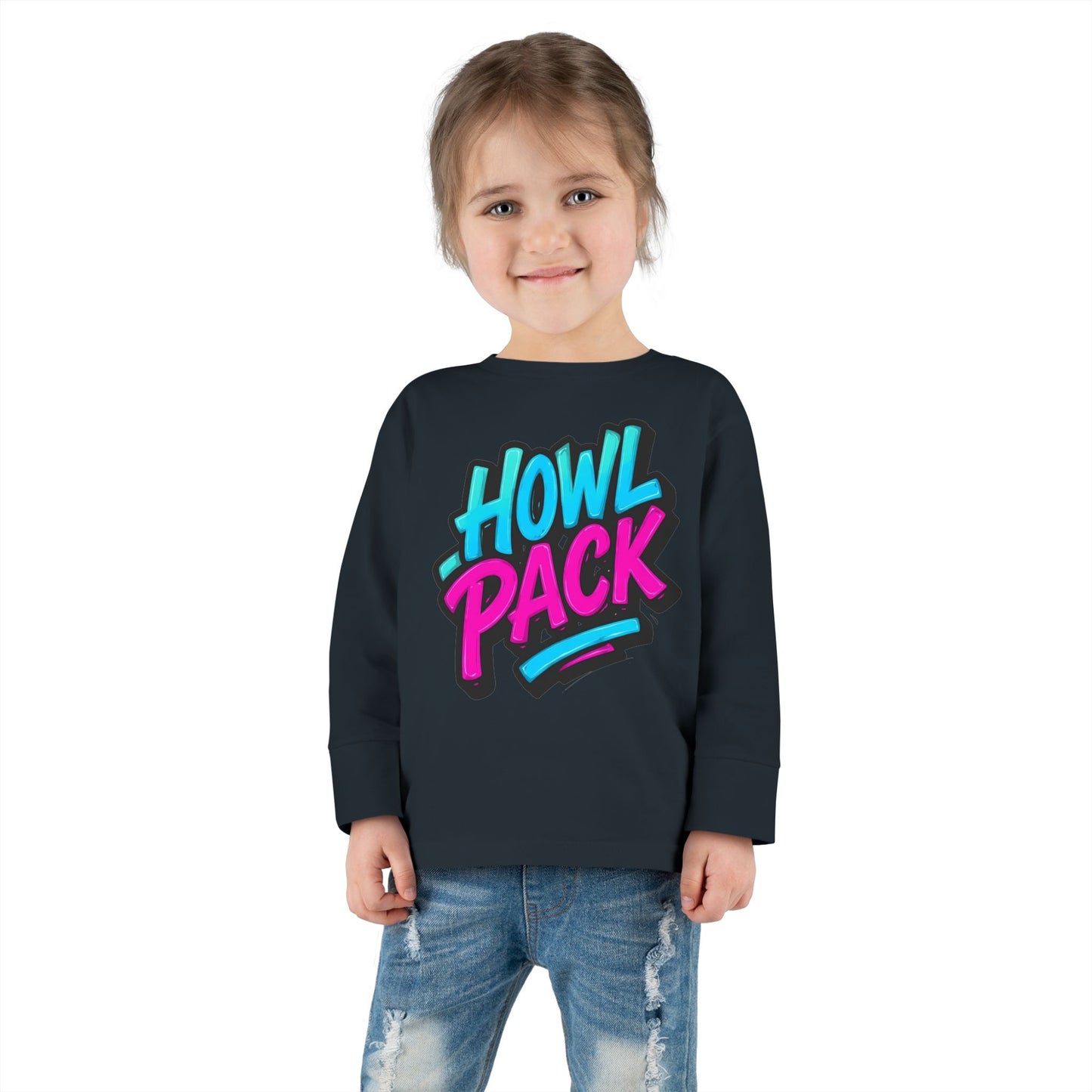 Little Monsters | Howl Pack | Toddler Long Sleeve Tee | Fun Kids Shirt, Cute Outfit, Playtime Apparel