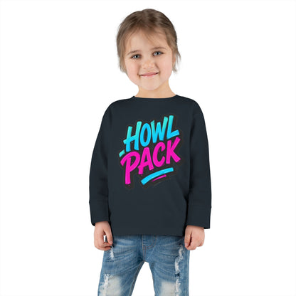 Little Monsters | Howl Pack | Toddler Long Sleeve Tee | Fun Kids Shirt, Cute Outfit, Playtime Apparel