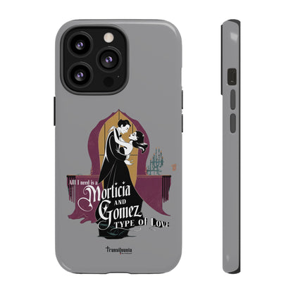 Morticia and Gomez Love Phone Case - Stylish Tough Protection with Gothic Charm