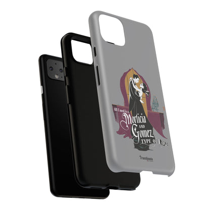 Morticia and Gomez Love Phone Case - Stylish Tough Protection with Gothic Charm