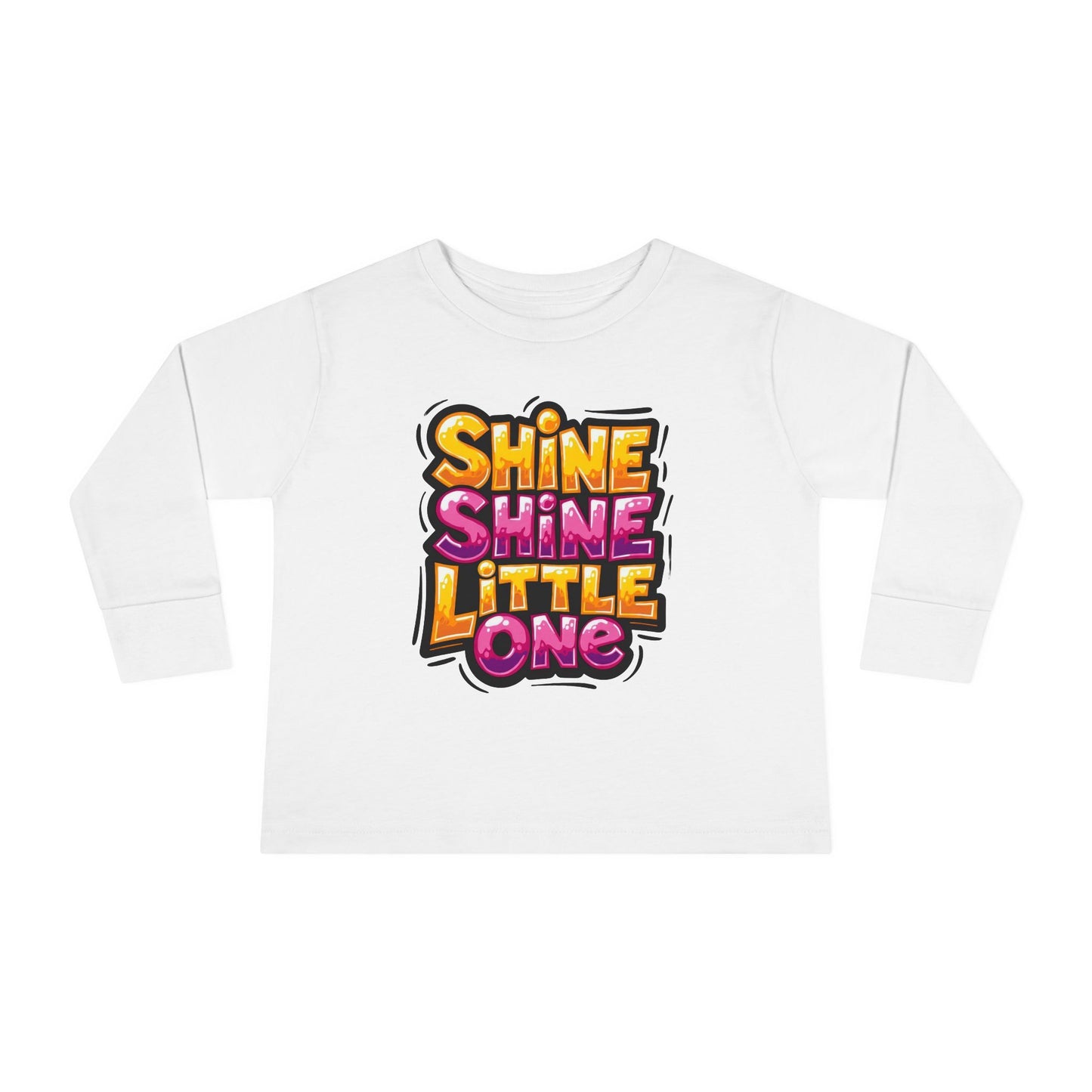 Little Monsters | Shine Shine | Toddler Long Sleeve Tee | Fun Kids Shirt, Cute Outfit, Playtime Apparel