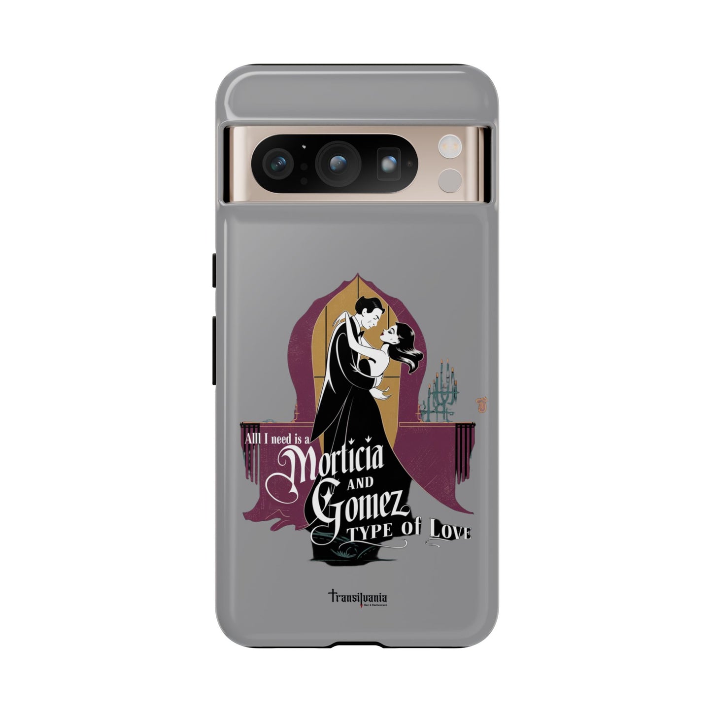 Morticia and Gomez Love Phone Case - Stylish Tough Protection with Gothic Charm